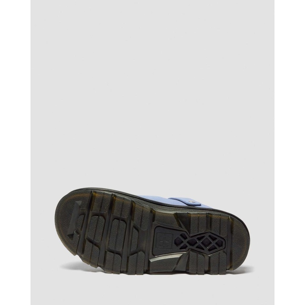 NEW Dr. Martens Zebzag Suede Slingback Platform Mules Cornflower Blue Unisex - Picture 7 of 13